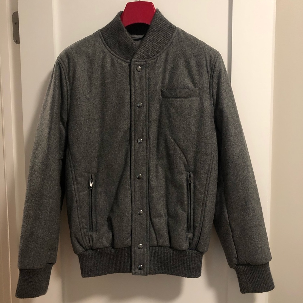 Pure Wool Bomber Jacket